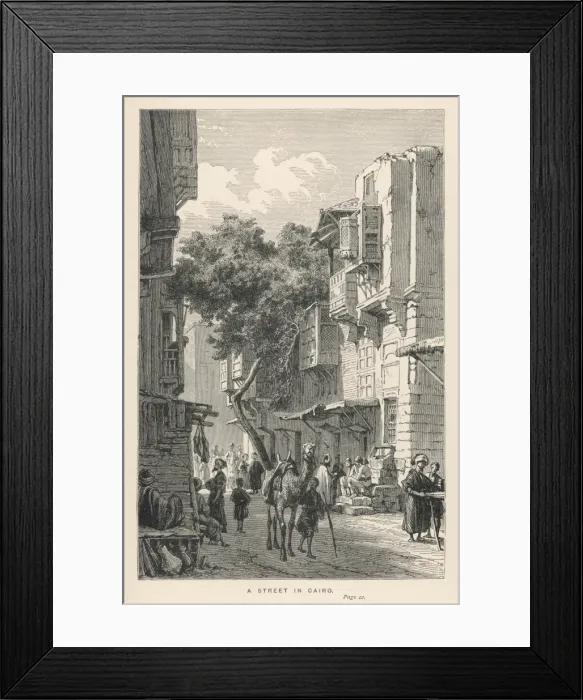Framed Print : Cairo Street Scene Framed Print : Cairo Street Scene