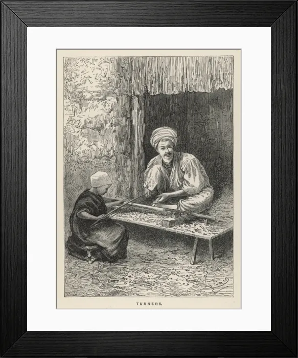 Framed Print : Egyptian Turners Framed Print : Egyptian Turners