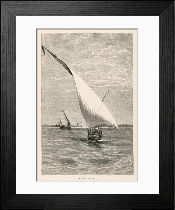 Framed Print : NILE BOATS Framed Print : NILE BOATS