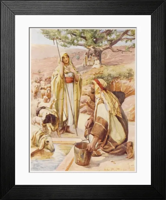 Framed Print : Rachel at the Well Framed Print : Rachel at the Well