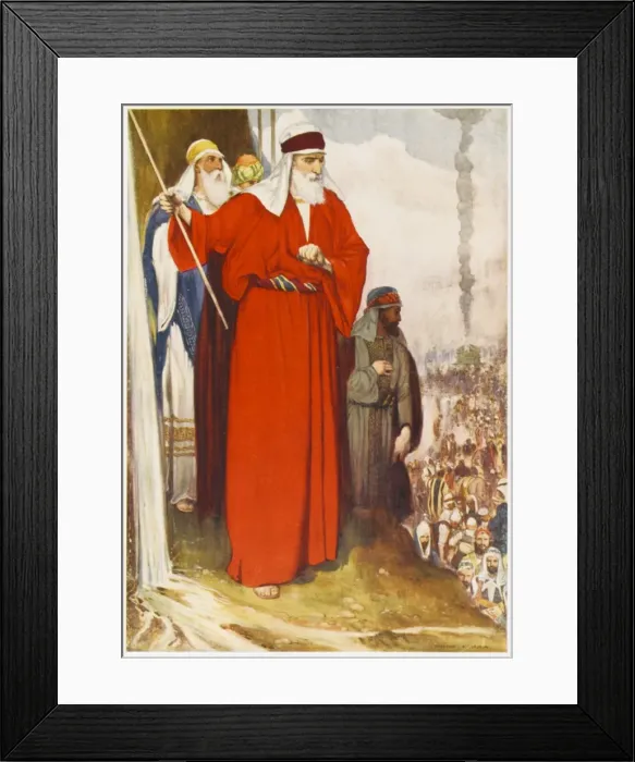 Framed Print : Moses Splits Rock Framed Print : Moses Splits Rock