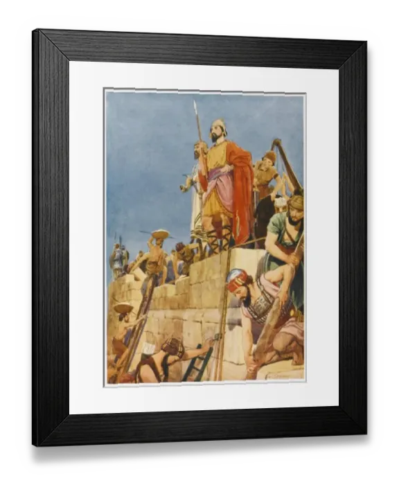 Framed Print : Nehemiah at Jerusalem Framed Print : Nehemiah at Jerusalem