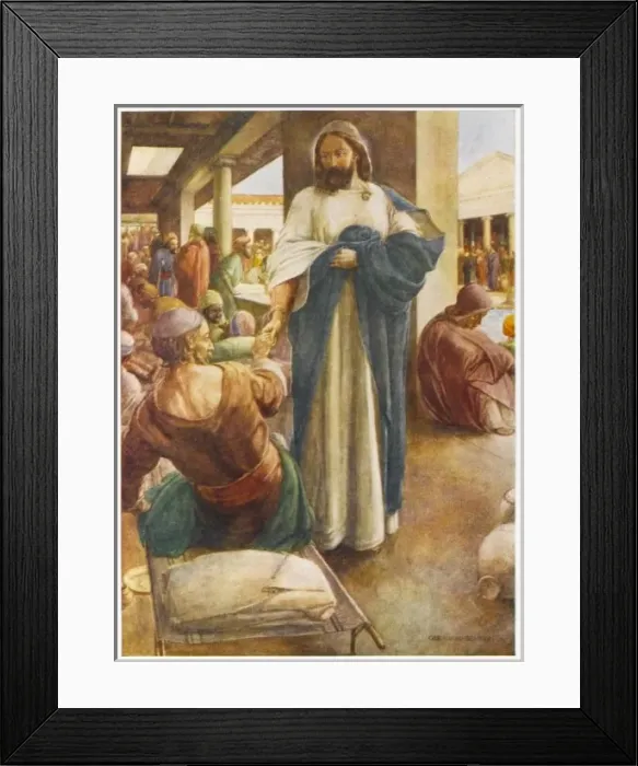 Framed Print : Jesus at Bethesda Framed Print : Jesus at Bethesda