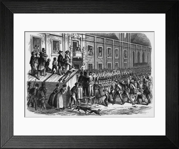 Framed Print : Riots at Mannheim Framed Print : Riots at Mannheim