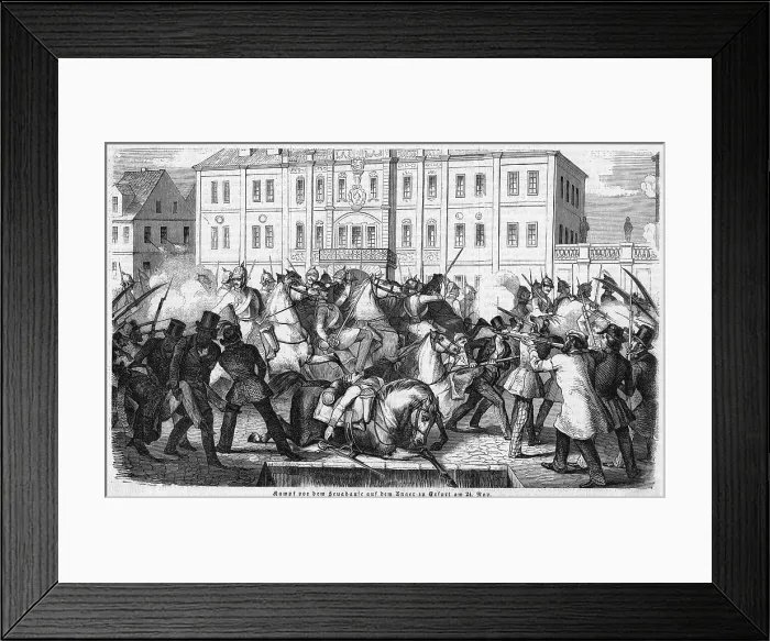 Framed Print : Riots at Erfurt Framed Print : Riots at Erfurt