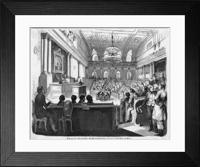 Framed Print : Reichsversammlung, Wien Framed Print : Reichsversammlung, Wien