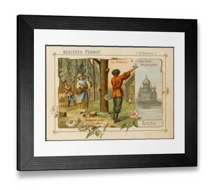 Framed Print : Felling Wood, Russia Framed Print : Felling Wood, Russia
