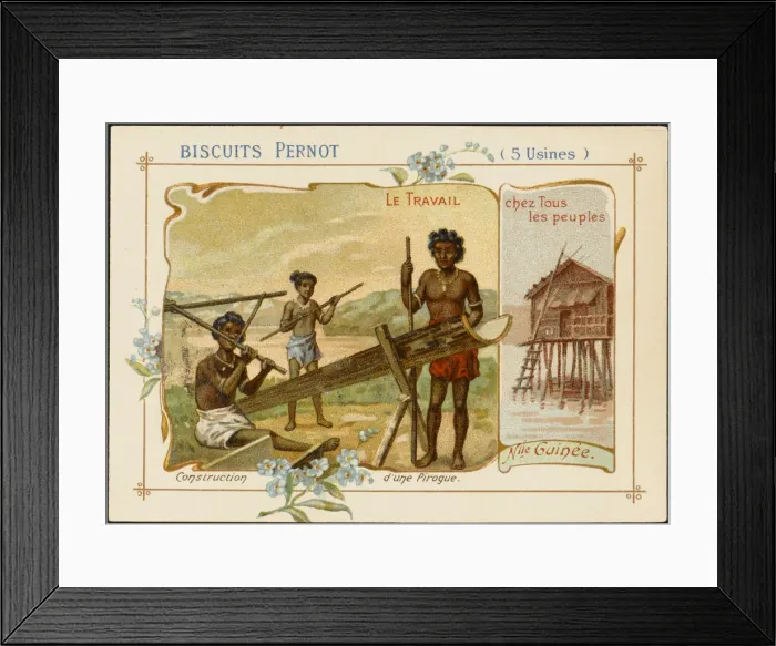 Framed Print : New Guinea - Pirogue Framed Print : New Guinea - Pirogue