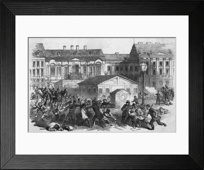 Framed Print : Berlin Street Fight