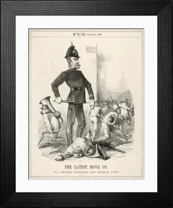 Framed Print : Prussia Imposes Force Framed Print : Prussia Imposes Force