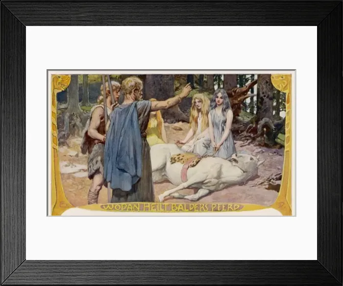 Framed Print : Wotan, Balders Horse Framed Print : Wotan, Balders Horse