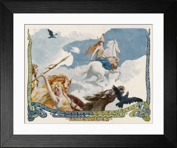 Framed Print : VALKYRIES. Valkyries = Choosers of the Slain Framed Print : VALKYRIES. Valkyries = Choosers of the Slain
