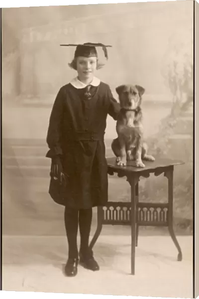 Lena and Dog 1923