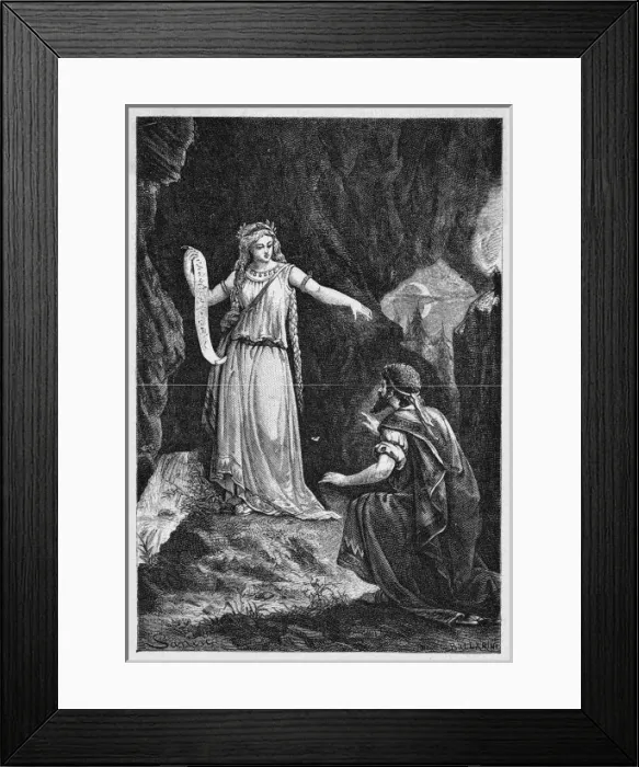 Framed Print : Numa and Egeria Framed Print : Numa and Egeria