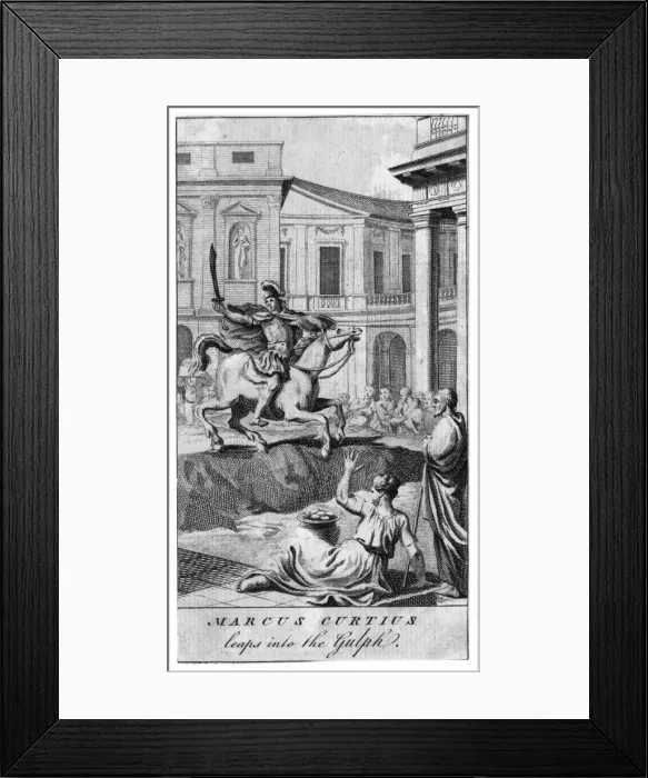 Framed Print : Marcus Curtius - 4 Framed Print : Marcus Curtius - 4
