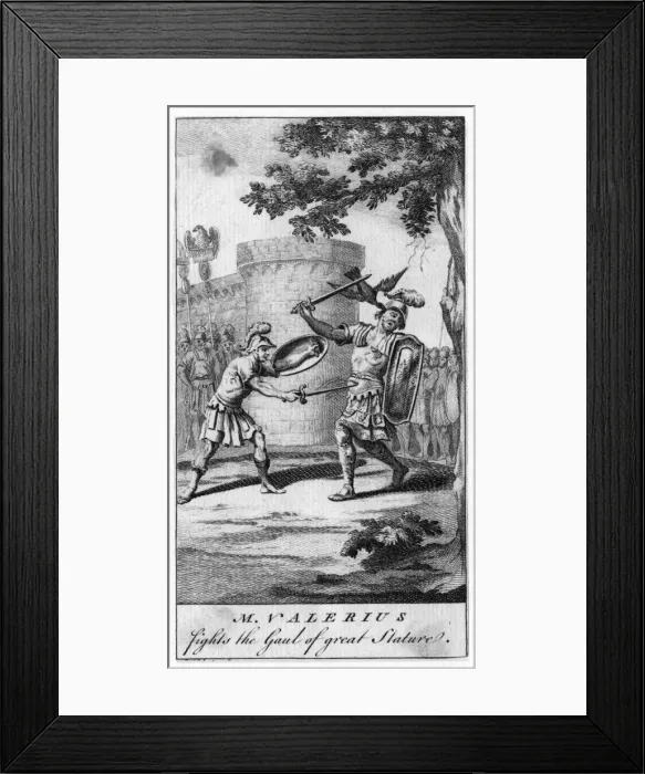 Framed Print : Valerius and Giant Framed Print : Valerius and Giant