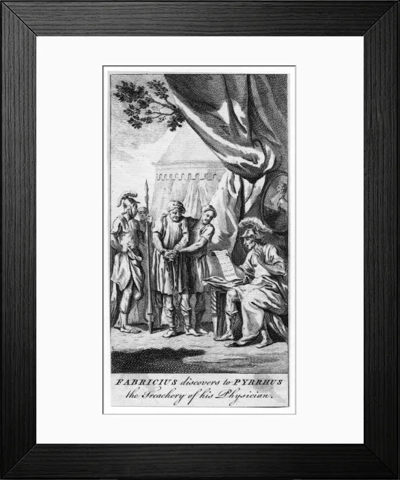 Framed Print : Pyrrhus & Fabricius Framed Print : Pyrrhus & Fabricius