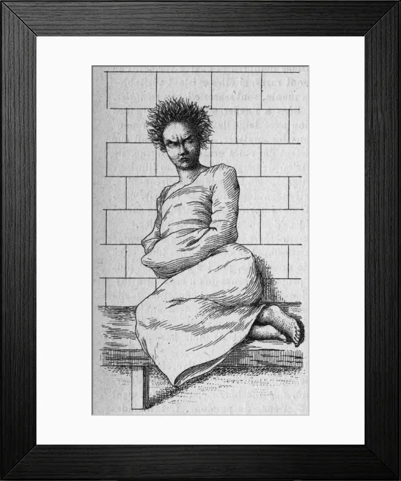 Framed Print : Esquirol Patient - 1 Framed Print : Esquirol Patient - 1