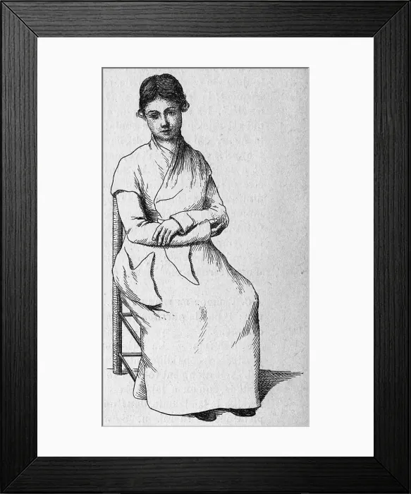 Framed Print : Esquirol Patient - 2 Framed Print : Esquirol Patient - 2