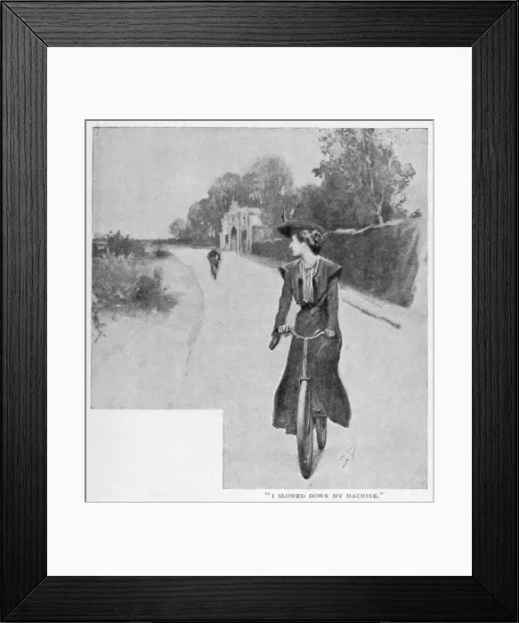Framed Print : Holmes / Solitary Cyclist Framed Print : Holmes / Solitary Cyclist