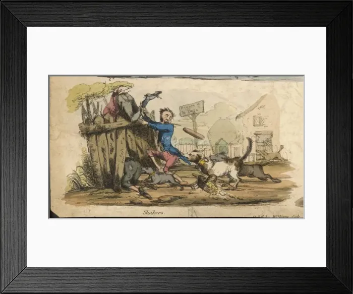 Framed Print : Satire on Shakers Framed Print : Satire on Shakers