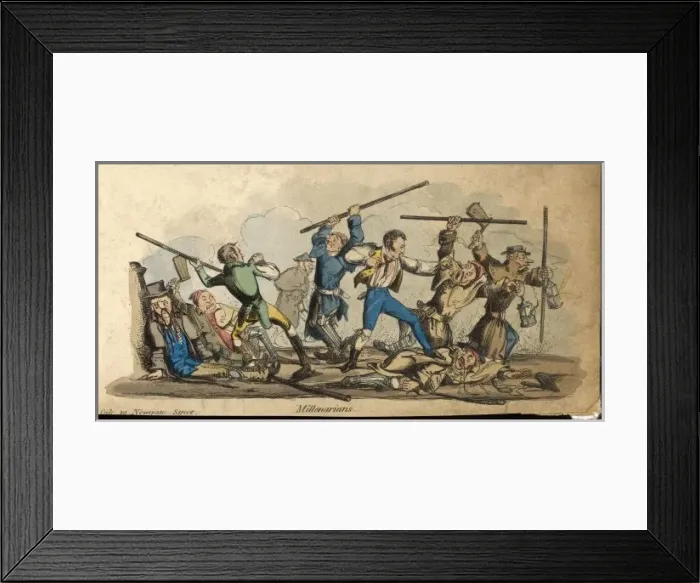 Framed Print : Satire on Millenarians Framed Print : Satire on Millenarians