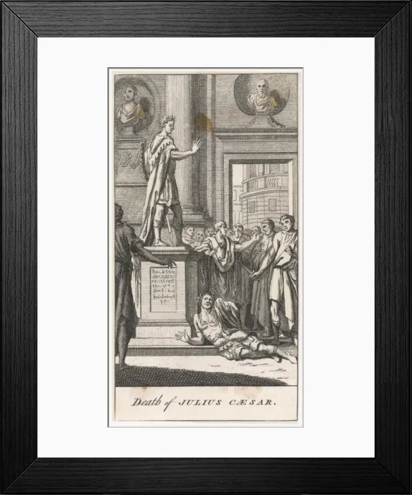 Framed Print : Caesar Assassinated Framed Print : Caesar Assassinated