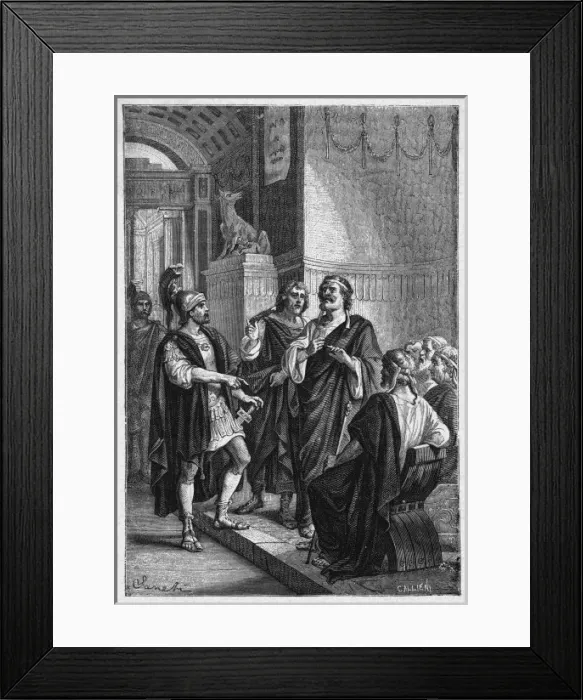 Framed Print : Triumvirate Quarrel Framed Print : Triumvirate Quarrel