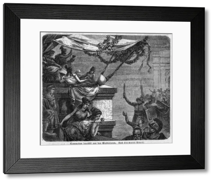 Framed Print : Commodus in the Arena Framed Print : Commodus in the Arena