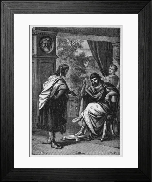 Framed Print : Giuliano and Barber