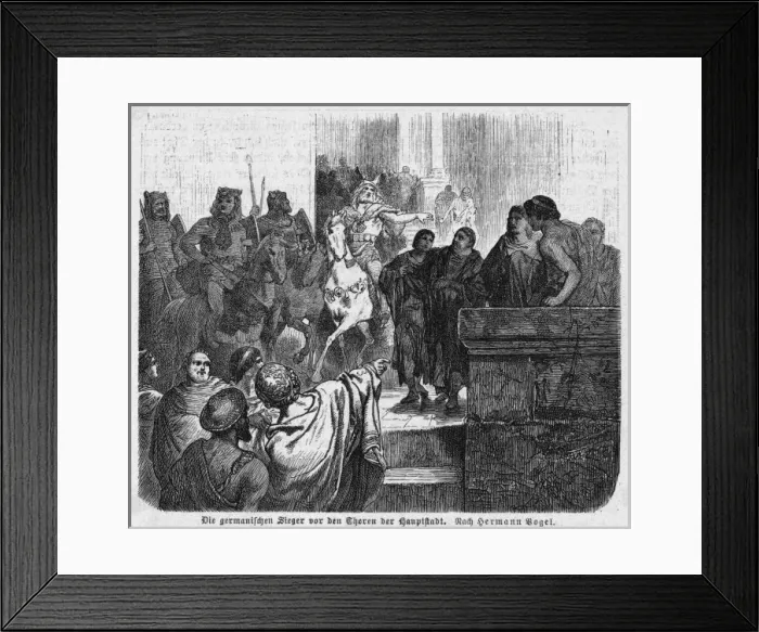 Framed Print : Germans in Rome Framed Print : Germans in Rome