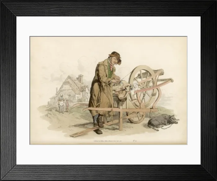 Framed Print : Pyne - Knife Grinder Framed Print : Pyne - Knife Grinder