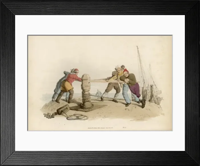 Framed Print : Pyne - Fishermen Framed Print : Pyne - Fishermen