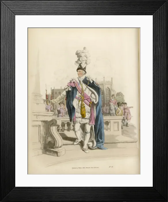 Framed Print : Pyne - Garter Knight Framed Print : Pyne - Garter Knight