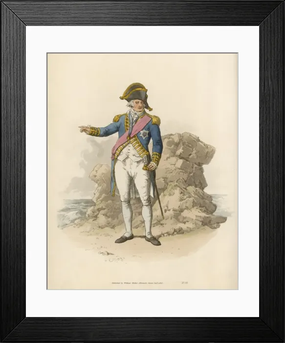 Framed Print : Pyne - Admiral Framed Print : Pyne - Admiral