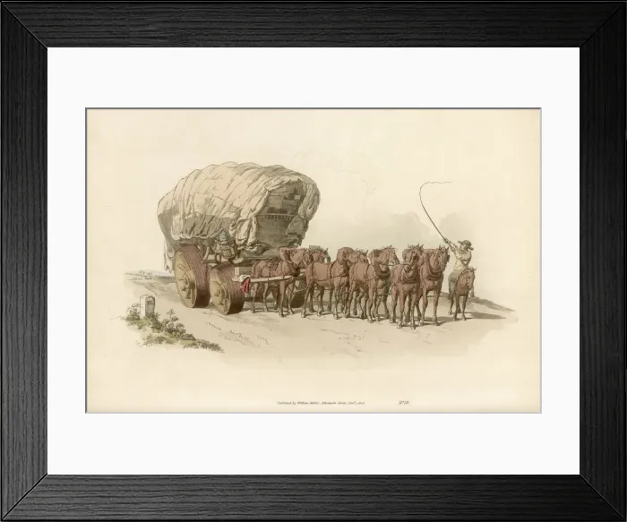 Framed Print : Pyne - Waggoners Framed Print : Pyne - Waggoners
