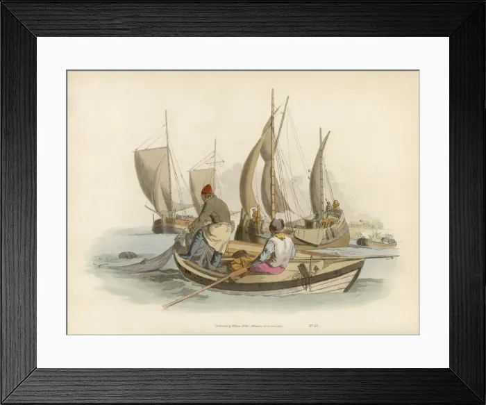 Framed Print : Pyne - Fishermen (2) Framed Print : Pyne - Fishermen (2)