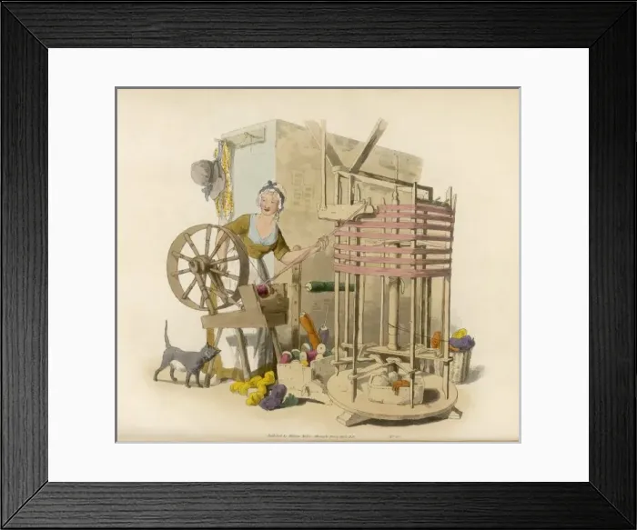 Framed Print : Pyne - Worsted Winder Framed Print : Pyne - Worsted Winder