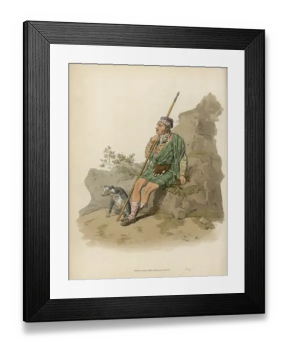 Framed Print : Pyne - Highland Shepherd Framed Print : Pyne - Highland Shepherd