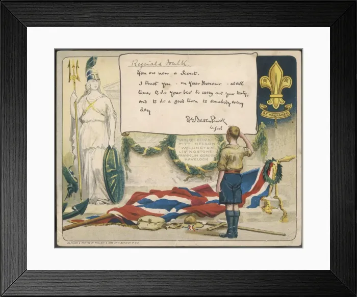 Framed Print : Scout Certificate Framed Print : Scout Certificate