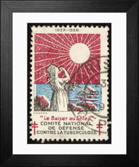 Framed Print : Tuberculosis Stamp - 1 Framed Print : Tuberculosis Stamp - 1
