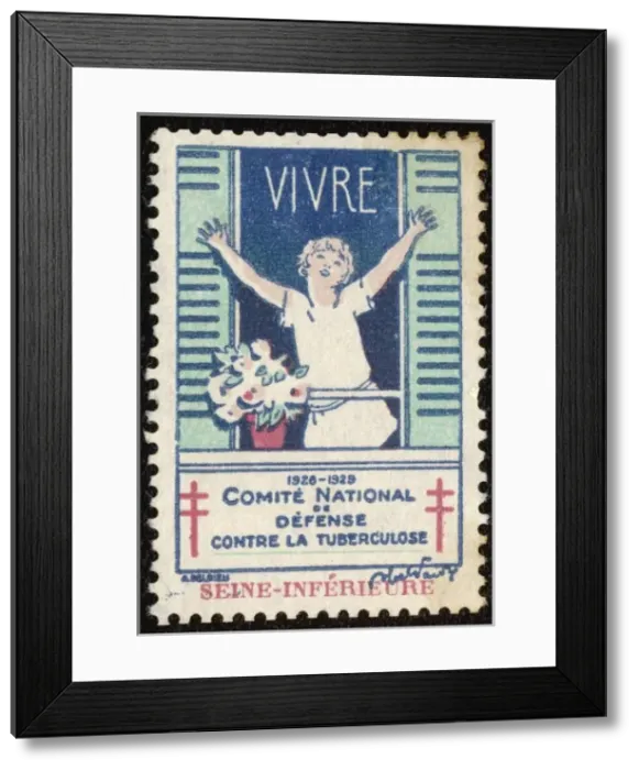 Framed Print : Tuberculosis Stamp - 2 Framed Print : Tuberculosis Stamp - 2