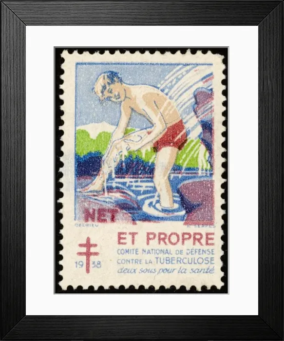 Framed Print : Tuberculosis Stamp - 3 Framed Print : Tuberculosis Stamp - 3