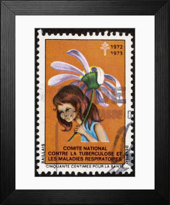 Framed Print : Tuberculosis Stamp - 5 Framed Print : Tuberculosis Stamp - 5