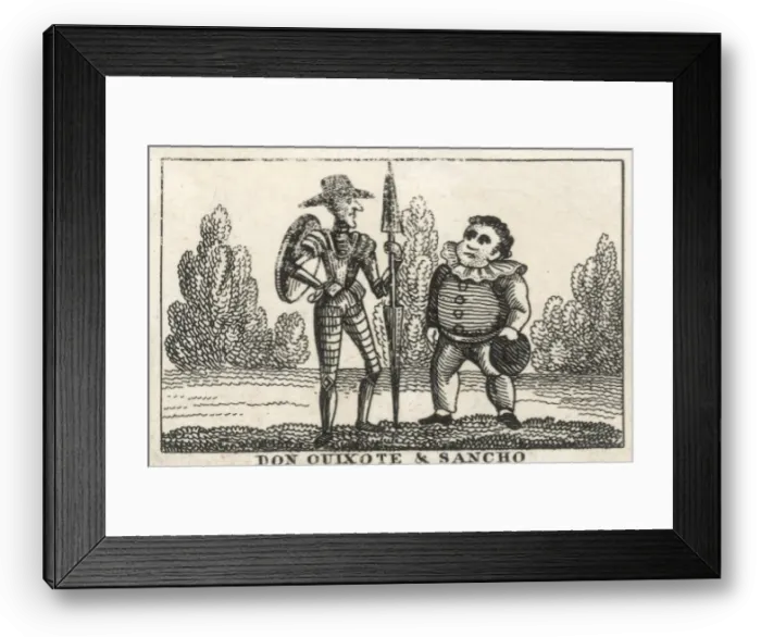 Framed Print : Don Quixote & Sancho Framed Print : Don Quixote & Sancho
