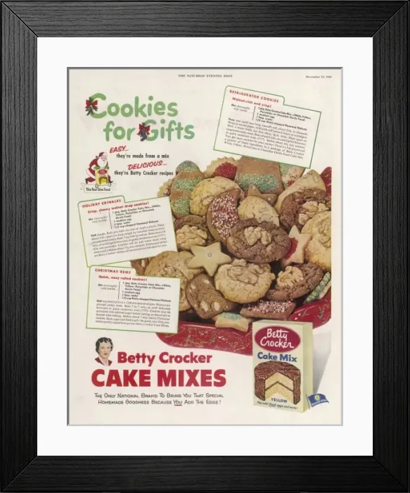 Framed Print : Betty Crocker Cake Mix Framed Print : Betty Crocker Cake Mix