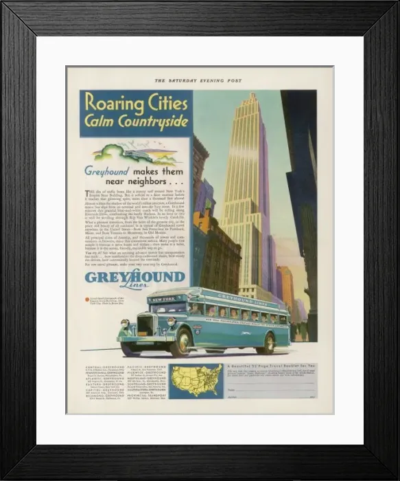 Framed Print : Greyhound Coach 1931 Framed Print : Greyhound Coach 1931