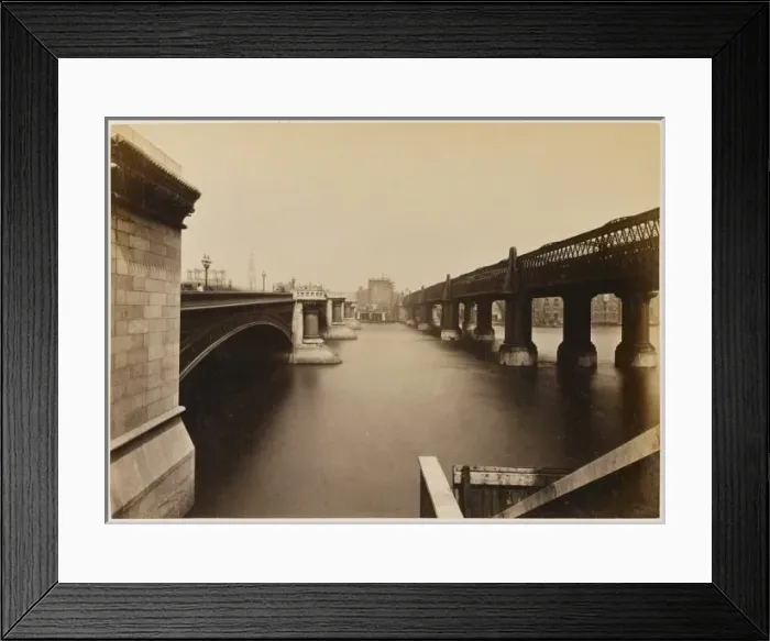 Framed Print : Blackfriars Bridges Framed Print : Blackfriars Bridges