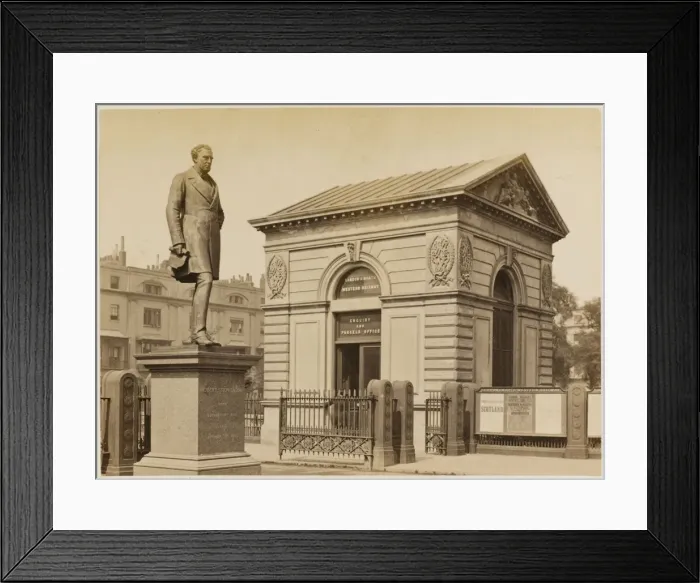 Framed Print : Euston Sq Station 1877 Framed Print : Euston Sq Station 1877