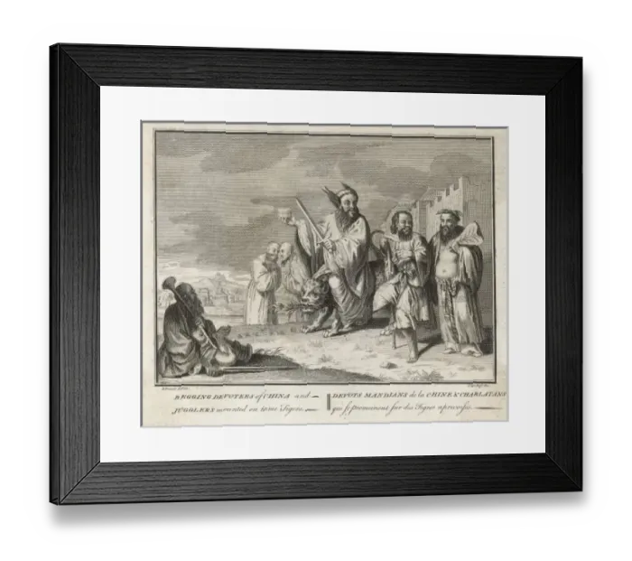 Framed Print : Chinese Relig. Beggars Framed Print : Chinese Relig. Beggars